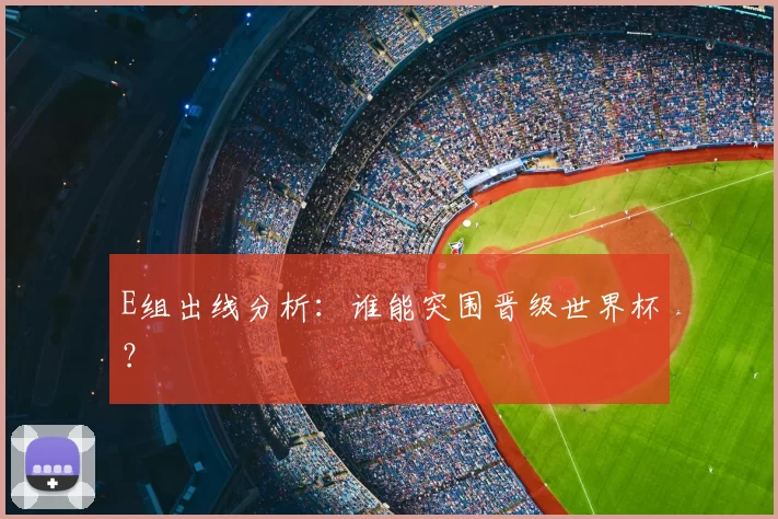 E组出线分析:谁能突围晋级世界杯?