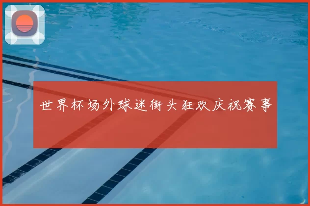 世界杯场外球迷街头狂欢庆祝赛事