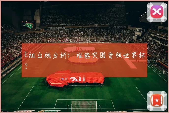 E组出线分析:谁能突围晋级世界杯?